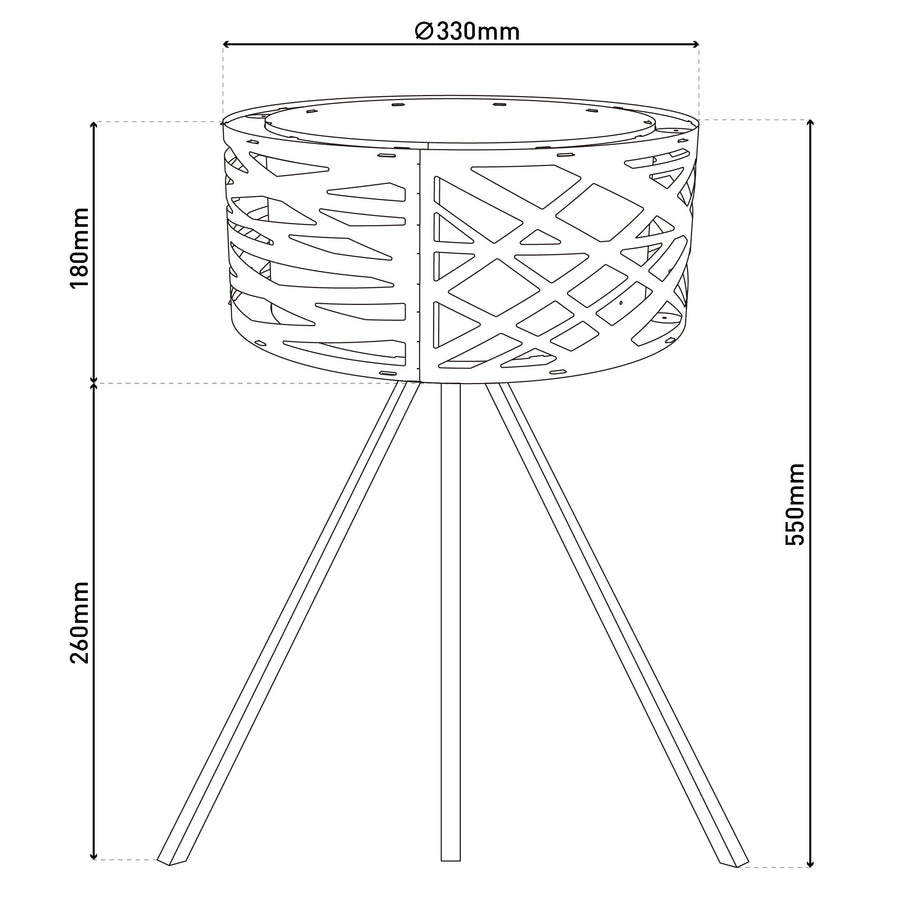 Lampe à poser Finja bois, bambou
