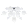 Plafonnier Explosion blanc, verre