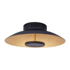 Plafonnier Firenze noir et doré, Ø 40 cm