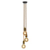 Suspension Ontario laiton, H 110 cm