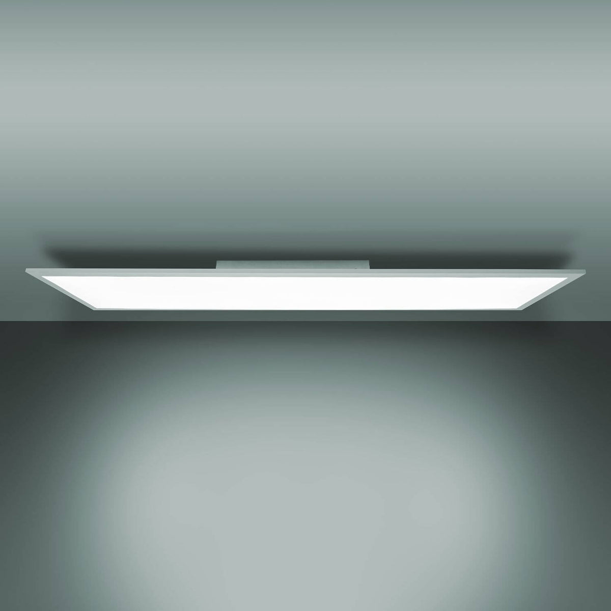 Plafonnier Nico blanc, L 119,5 cm