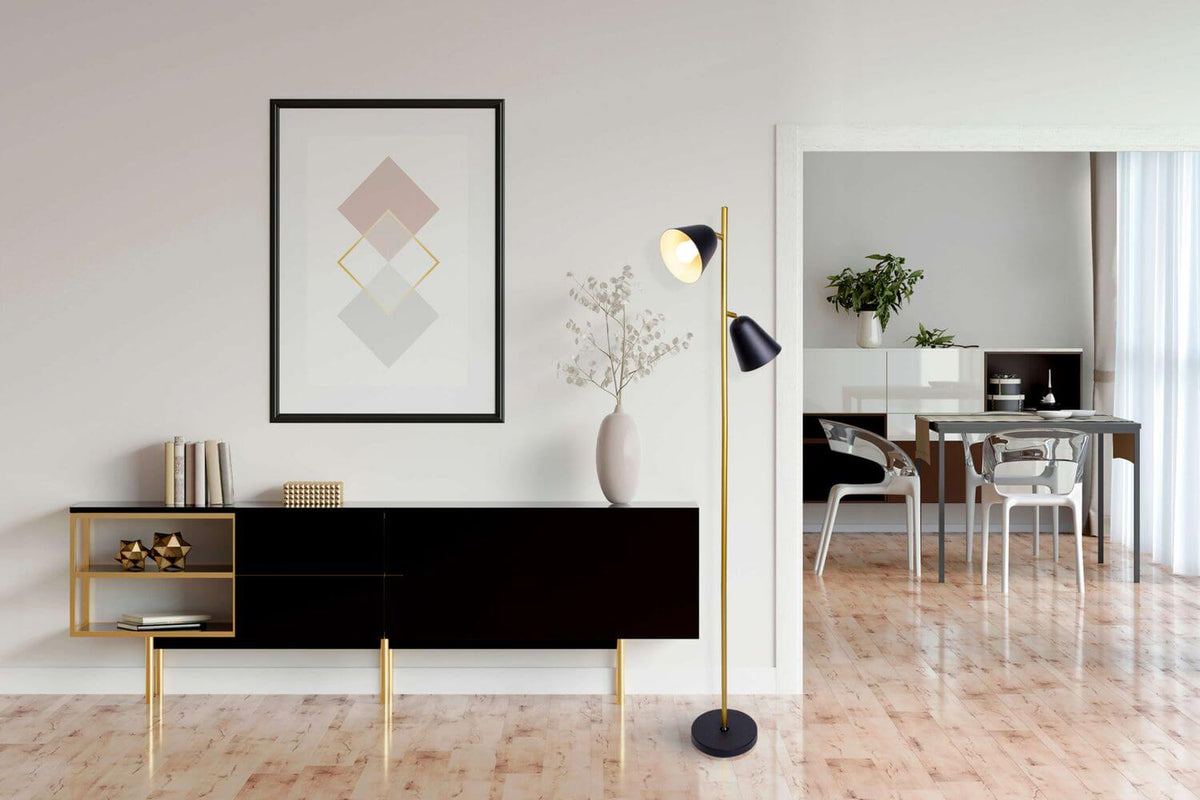 Lampadaire Triton noir