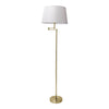 Lampadaire Bologna laiton, tissu