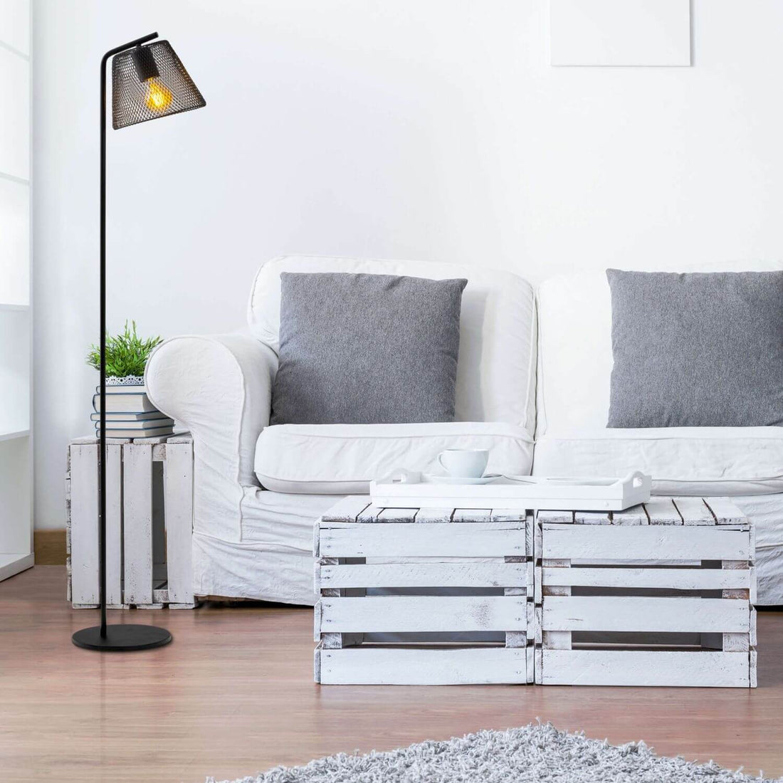 Lampadaire Korie noir