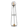 Lampadaire Stelo noir, verre