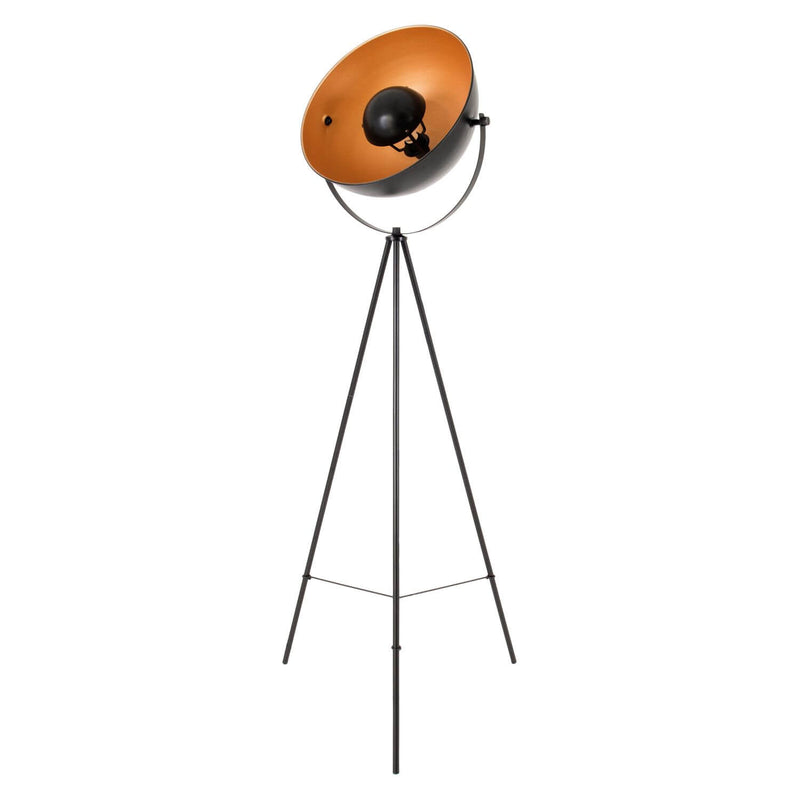 Lampadaire Bernice noir et doré