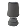 Lampe à poser Stoney grise, tissu (3045216)