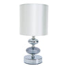 Lampe à poser Mali blanche, tissu