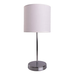 Lampe à poser NEW York blanche, tissu