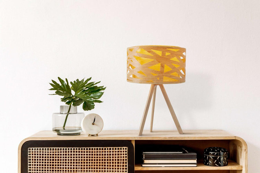 Lampe à poser Finja bois, bambou