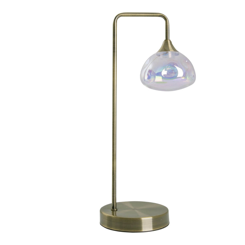 Lampe à poser Varna laiton, verre
