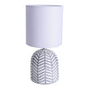 Lampe à poser Folio blanche, tissu