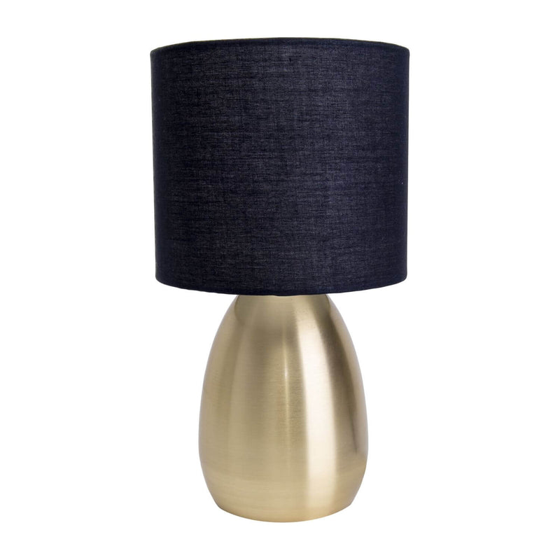 Lampe à poser Aurum dorée, tissu