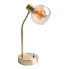 Lampe à poser Libby laiton, verre