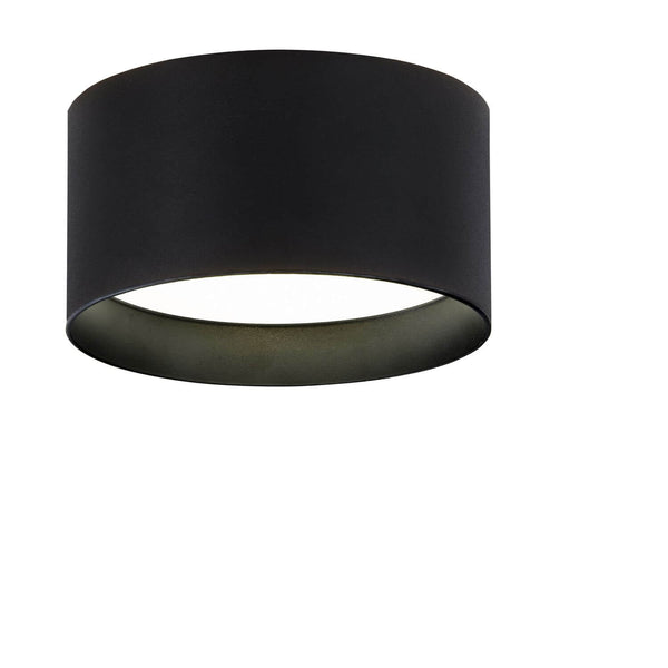 Plafonnier Trios noir, Ø 14 cm