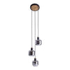 Suspension Fumoso noire, verre, H 120 cm (6116722)