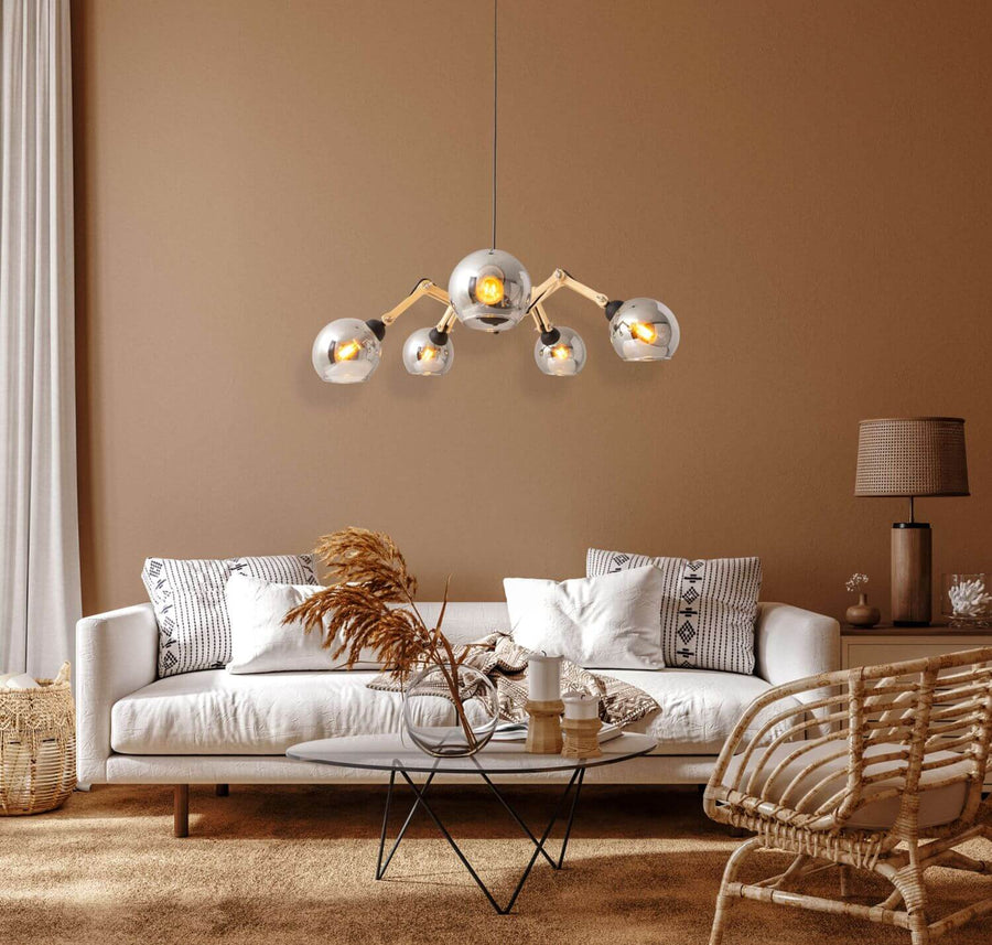 Suspension Soito noire, verre