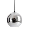 Suspension Vaso anthracite, verre, H 125 cm
