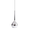 Suspension Vaso anthracite, verre, H 17 cm