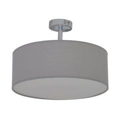 Plafonnier NEW York gris, tissu
