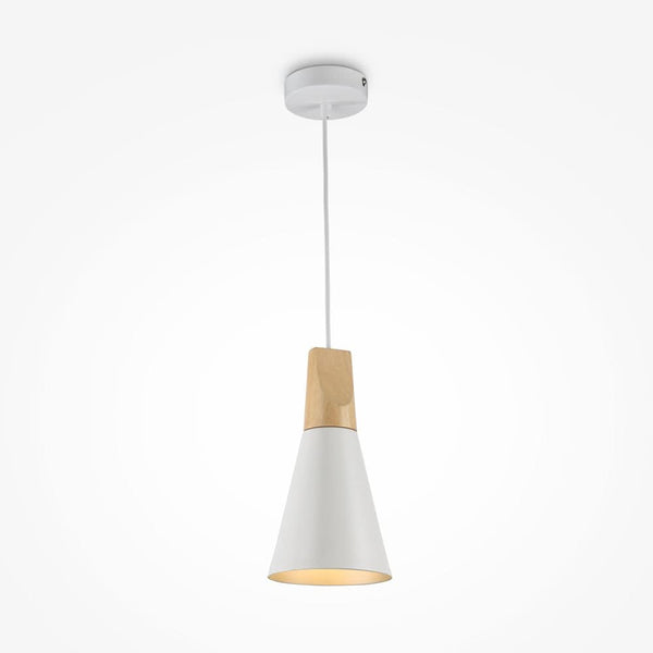 Bicones White pendant light