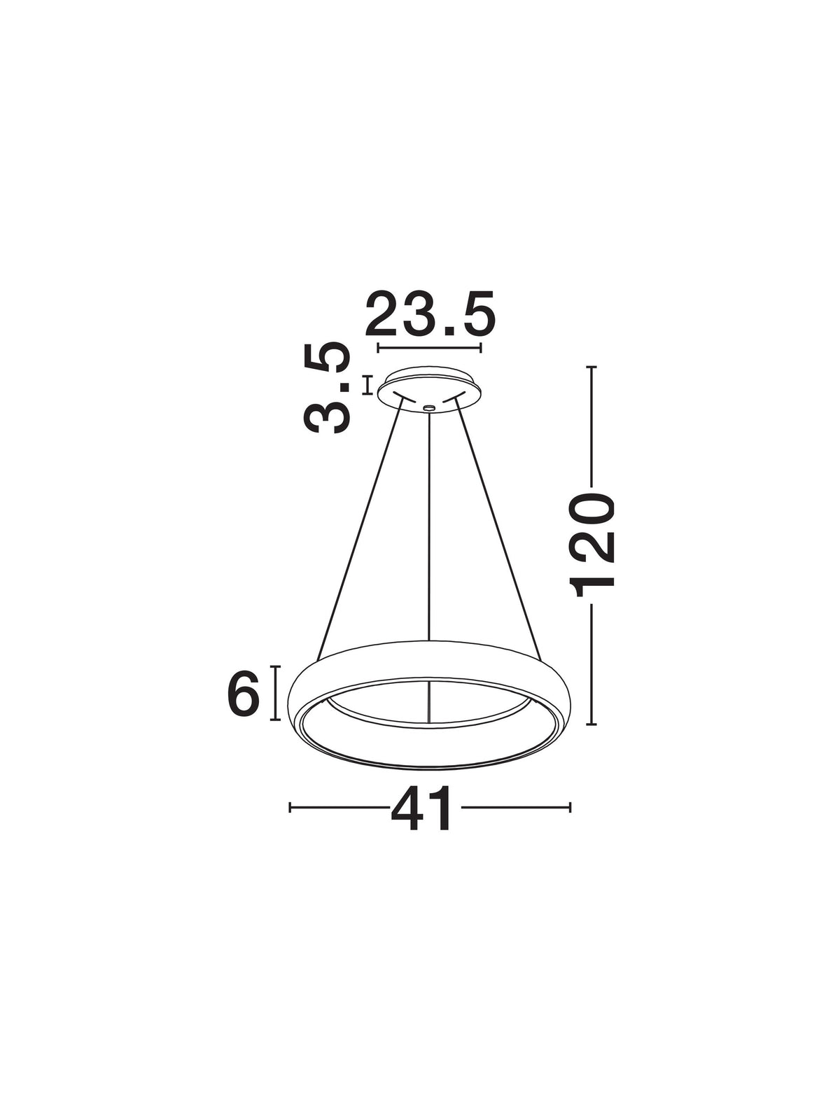 Suspension Albi noire
