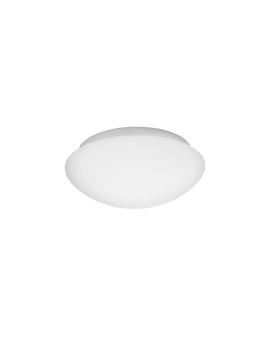 Plafonnier Brest 2 lumières blanc, verre, Ø 30 cm