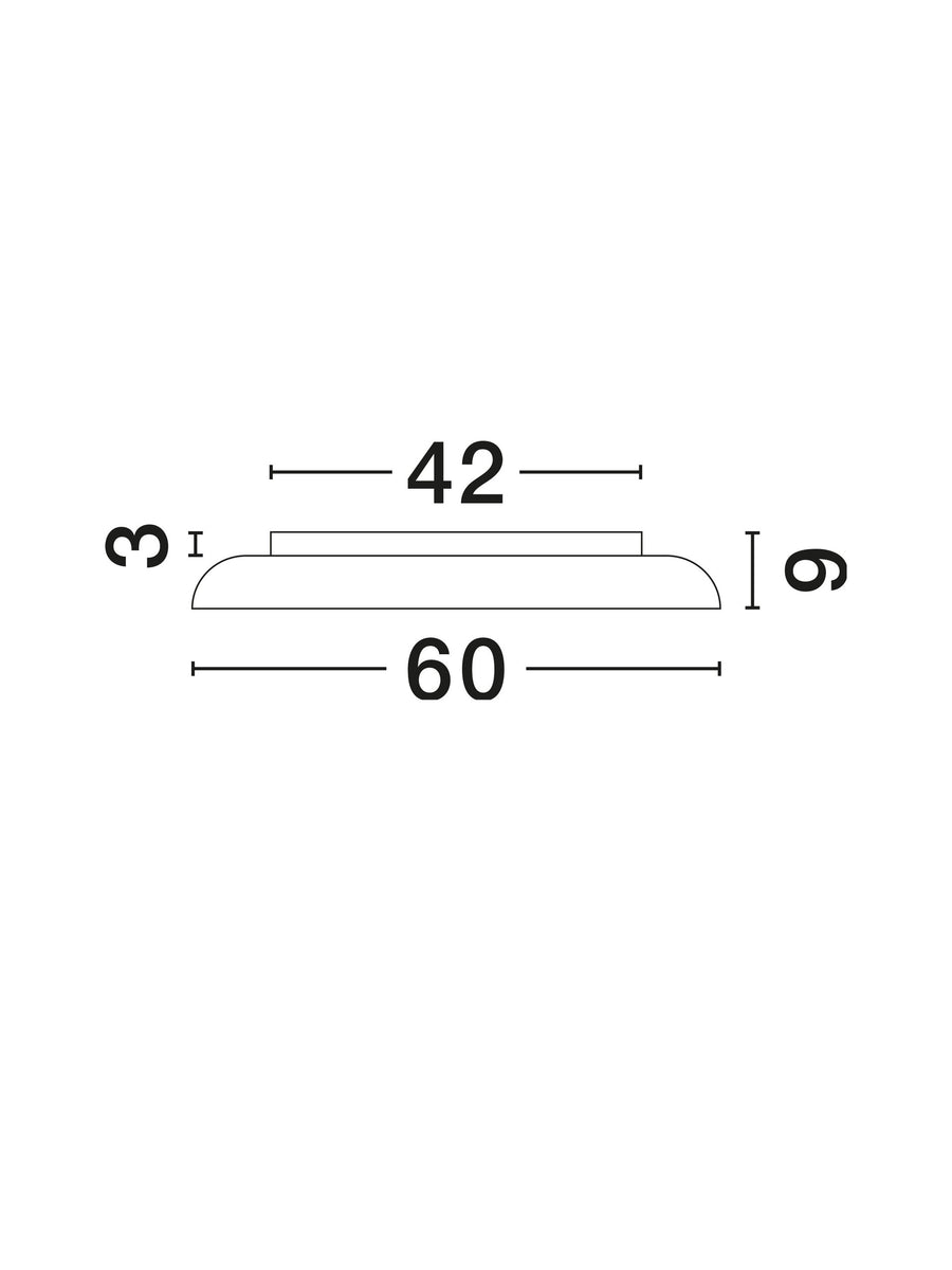 Plafonnier Linus blanc, Ø 60 cm (9005656)