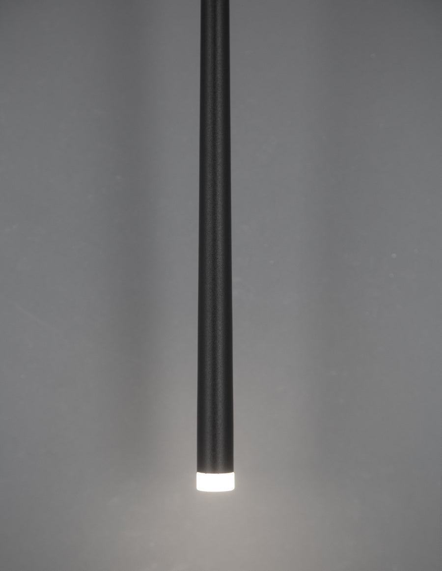 Suspension Giono noire, H 180 cm
