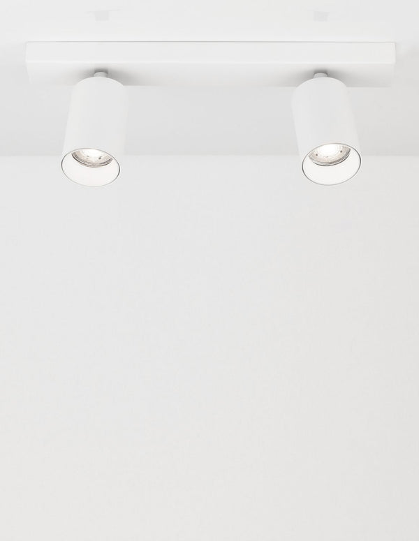 Plafonnier TOD 2 lumières blanc