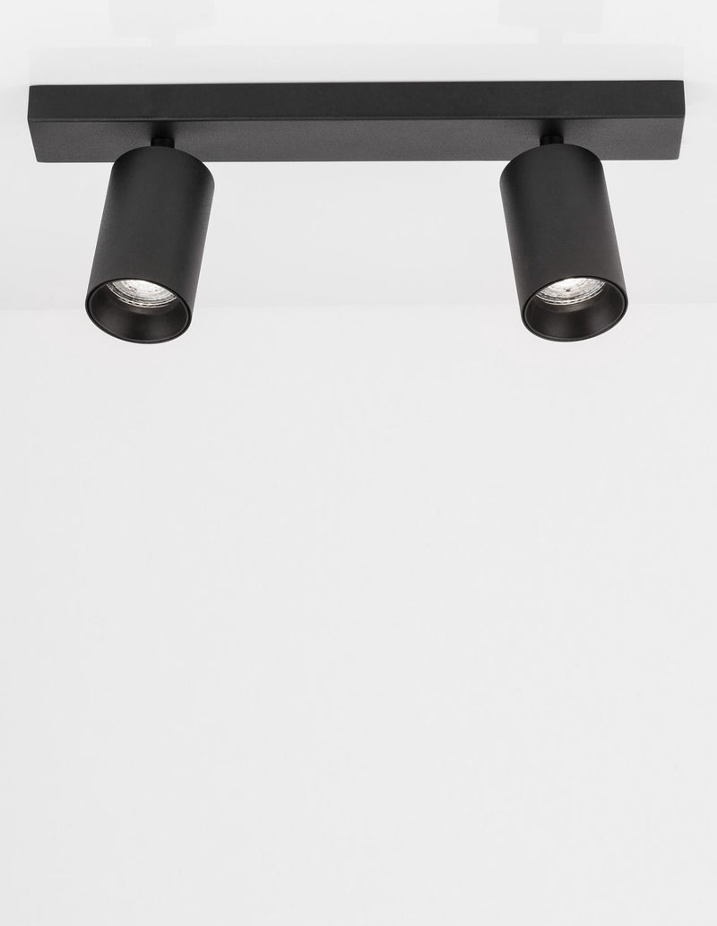 Plafonnier TOD 2 lumières noir