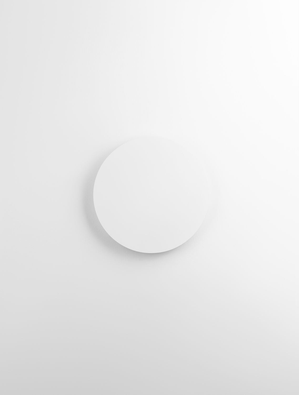 Applique murale Cyrcle blanche, H 30 cm