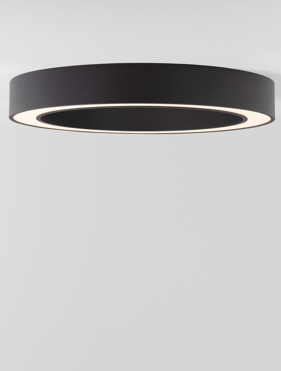 Plafonnier Morbido noir, Ø 60 cm