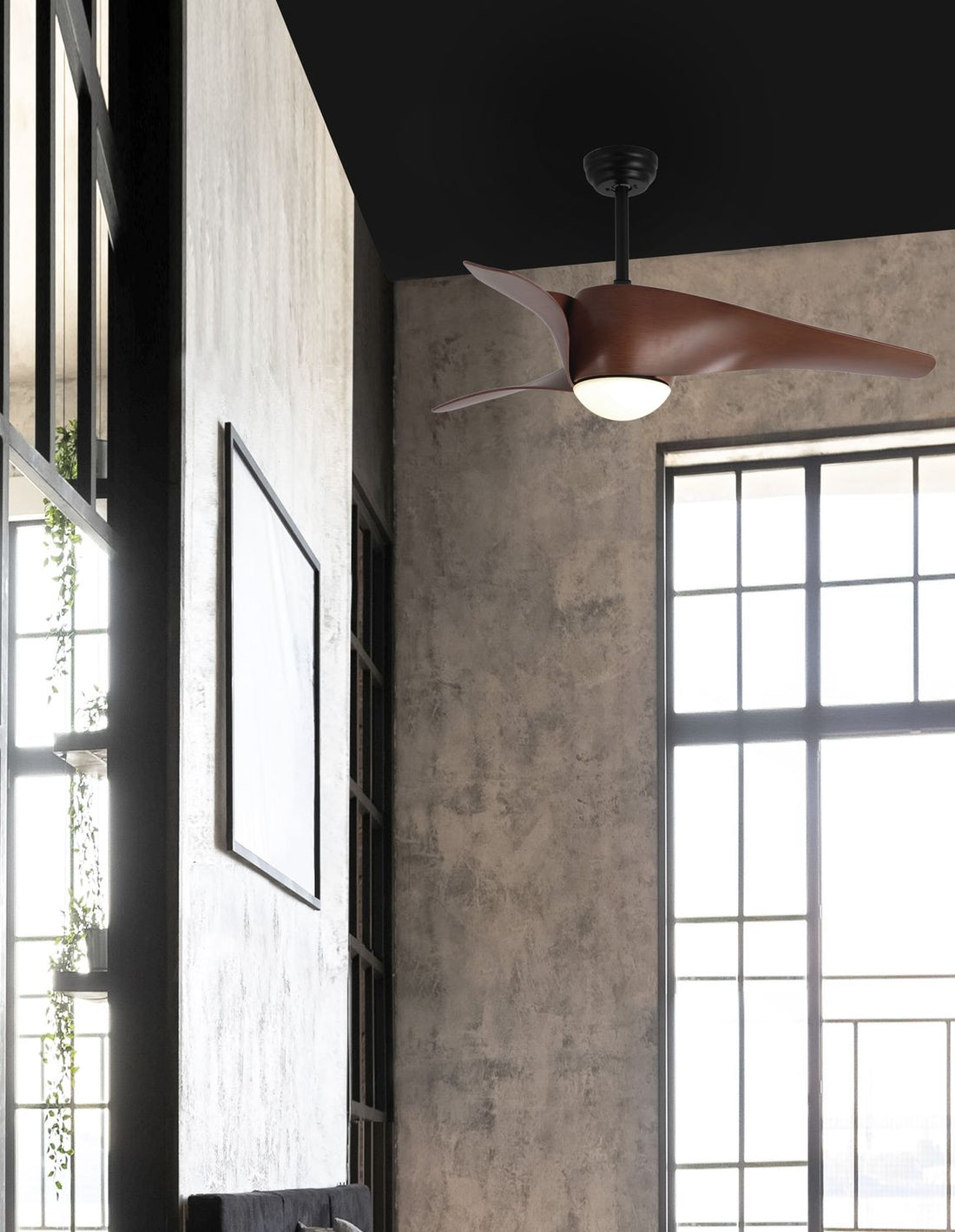 Ventilateur de plafond lumineux | Breeze Noir