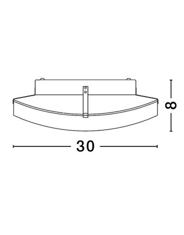 Plafonnier Anco blanc, verre