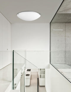 Plafonnier Anco 2 lumières blanc, verre