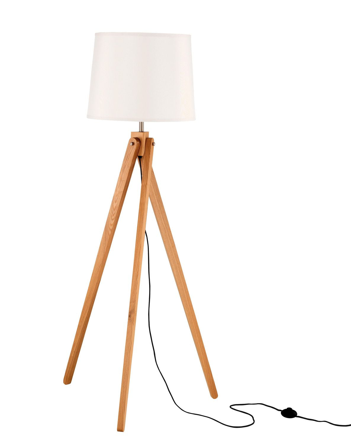 Lampadaire Alma bois, H 165 cm