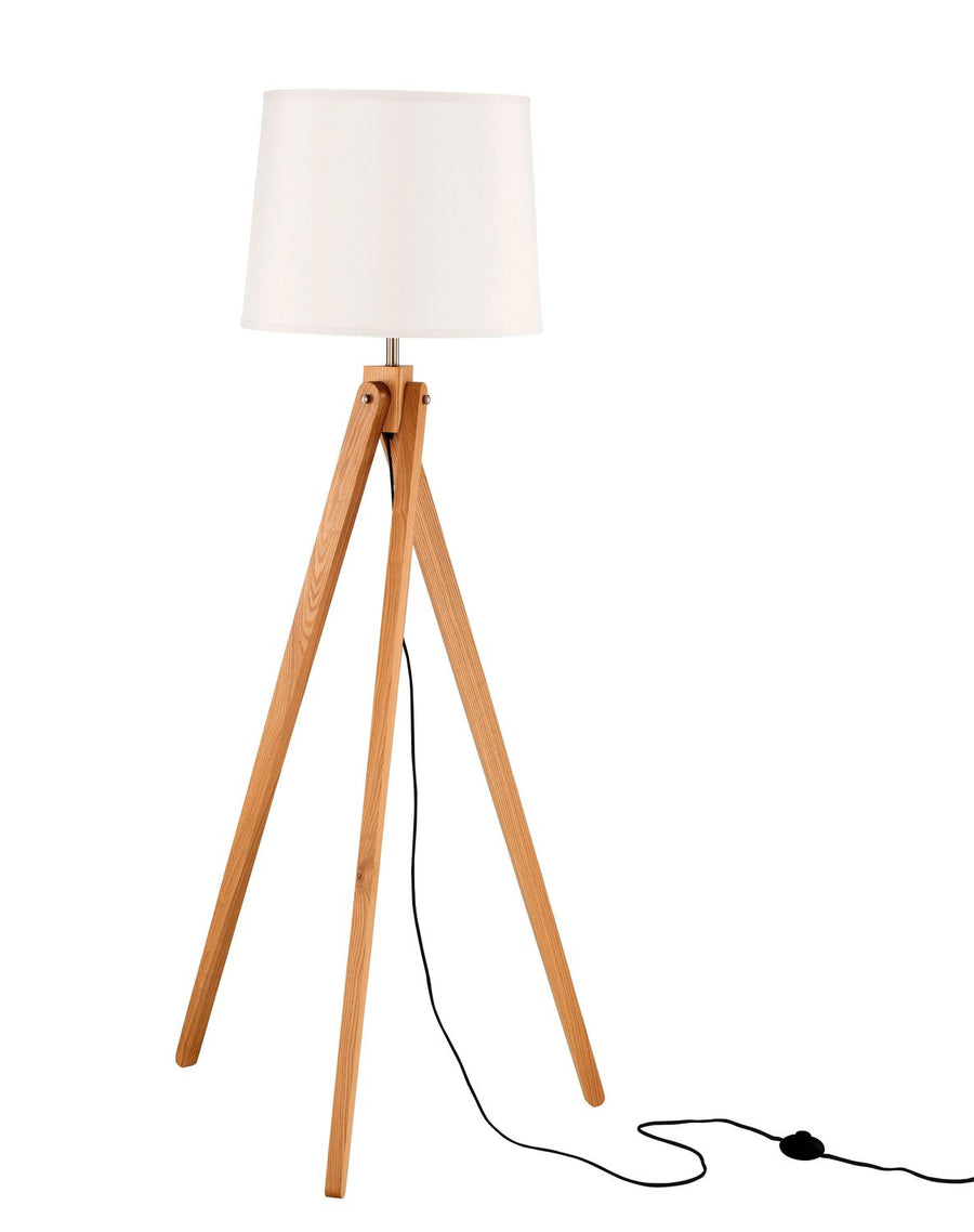 Lampadaire Alma bois, H 165 cm