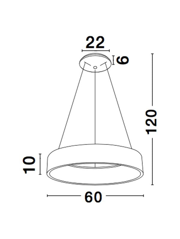 Suspension luminaire | Rando Blanche