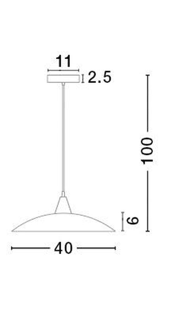 Suspension Vicino blanche, verre