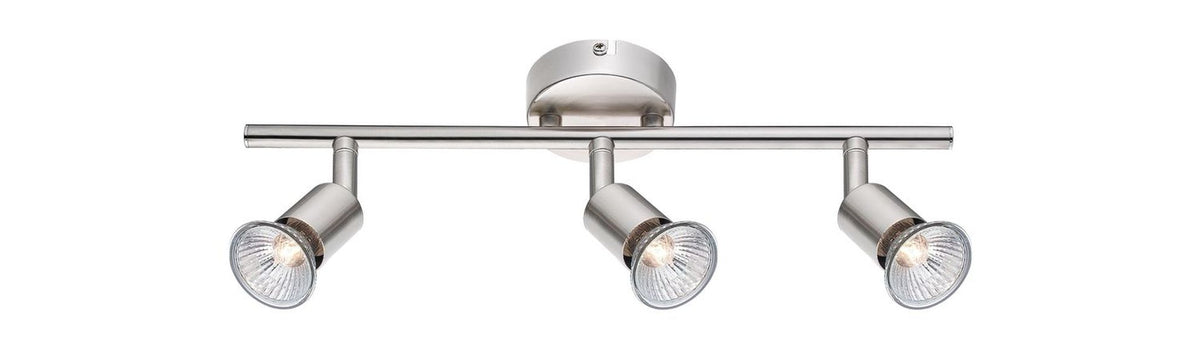 Plafonnier Base 3 lumières nickel