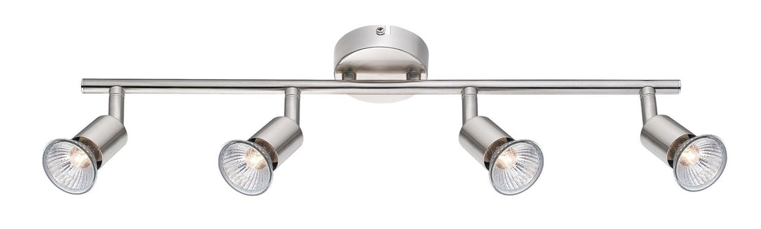 Plafonnier Base 4 lumières nickel