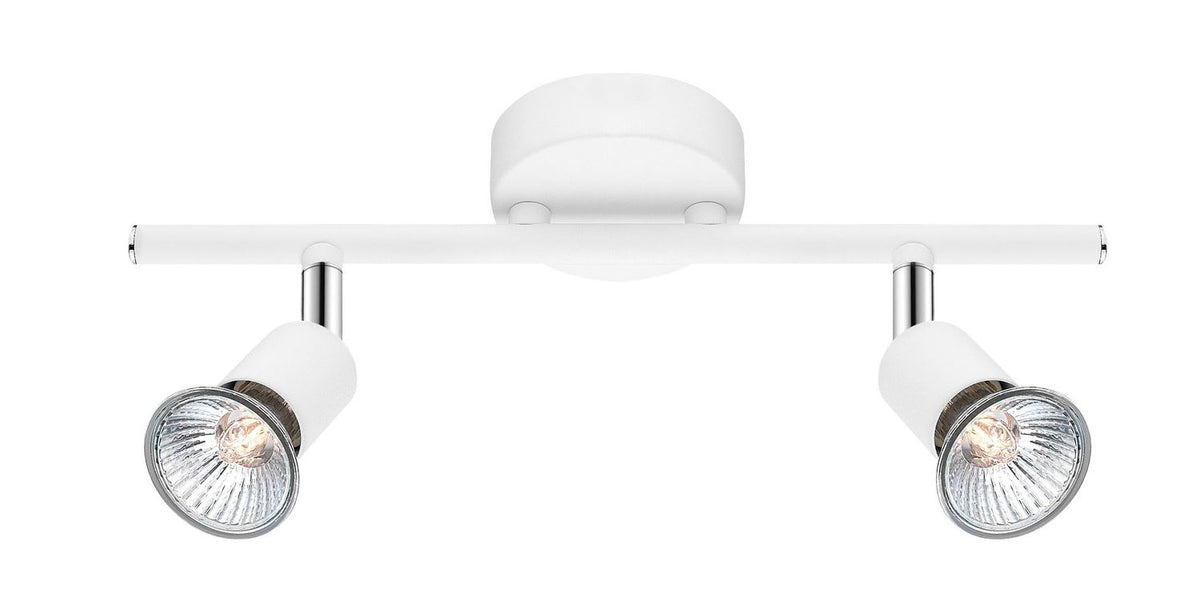 Plafonnier Base 2 lumières blanc