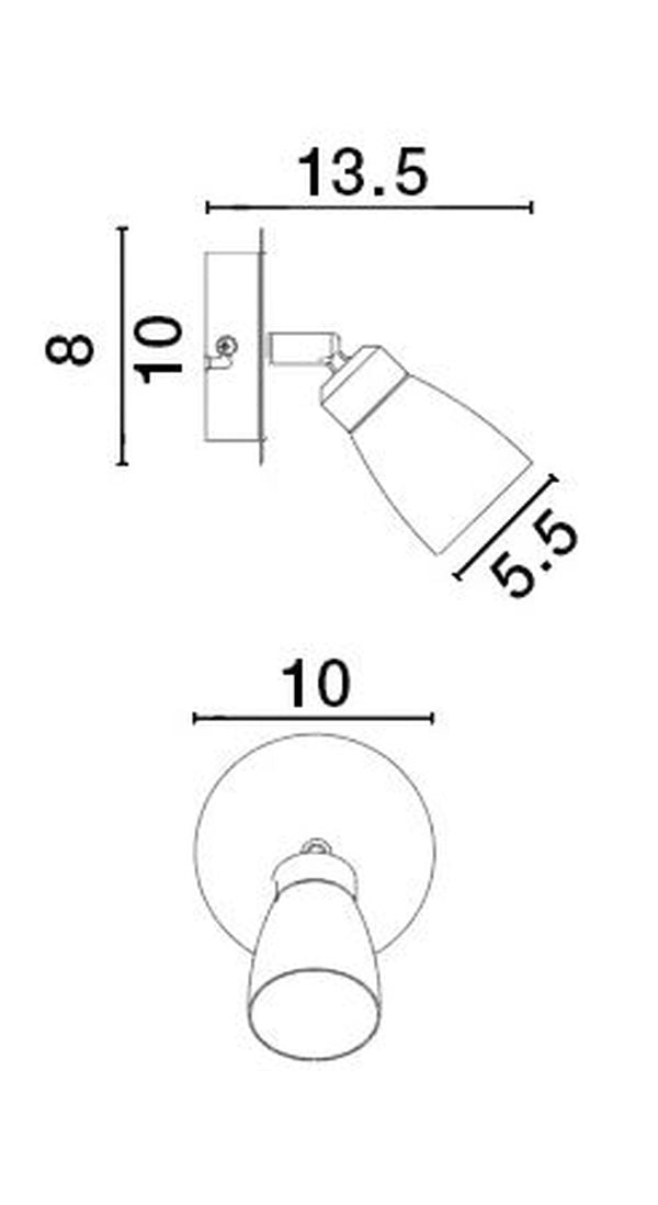 Luminaire plafonnier | Cono Blanc