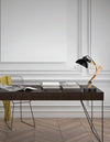 Lampe à poser Lila noire, bois