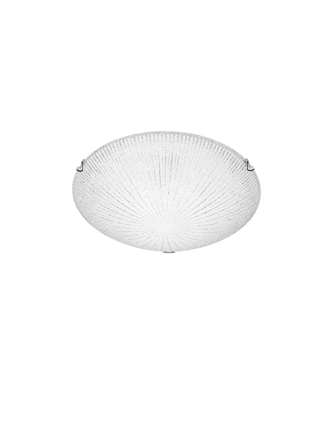 Plafonnier Shell 2 lumières blanc, verre