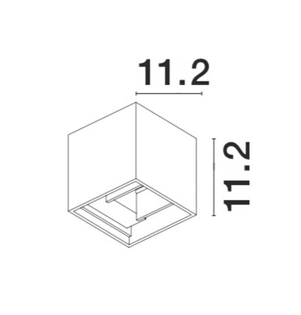 Applique extérieure Como blanche, verre, H 11,2 cm