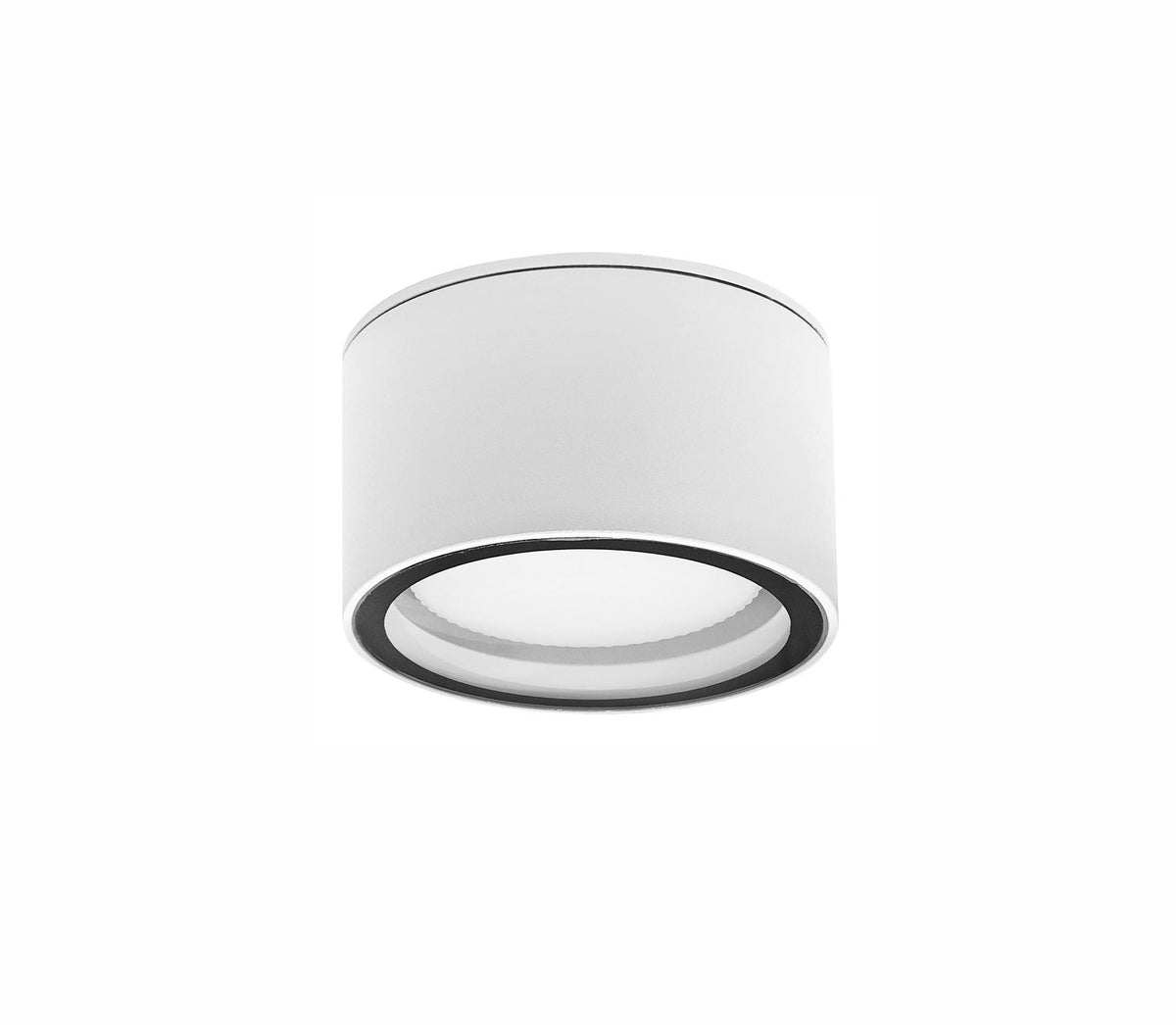 Plafonnier extérieur Focus blanc, verre