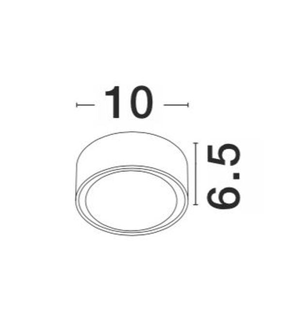 Plafonnier extérieur Focus blanc, verre