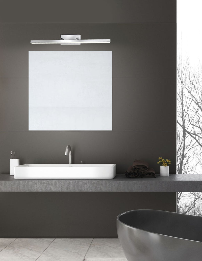 Applique murale Modena chromée, L 63 cm (787004)